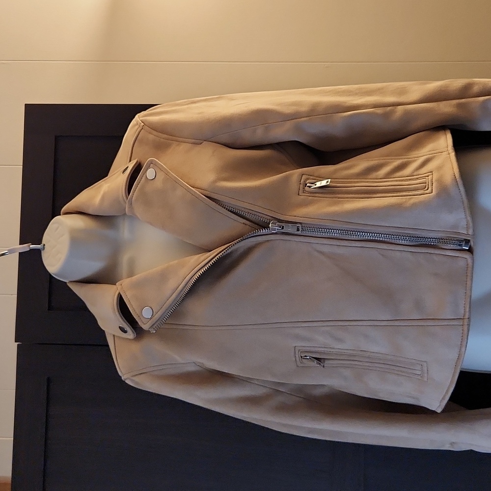 Abercrombie and Fitch Moto Jacket off white